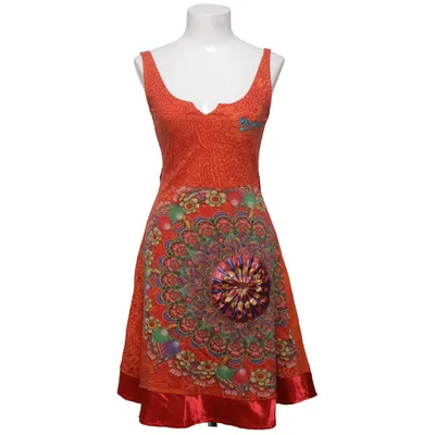 Klänning (Orange, Flerfärgad) från Desigual Bomull