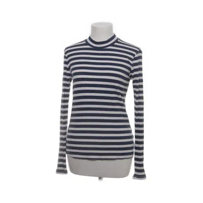 Långärmad t-shirt (Blå, Vit) från America Today Elastan, Viskos