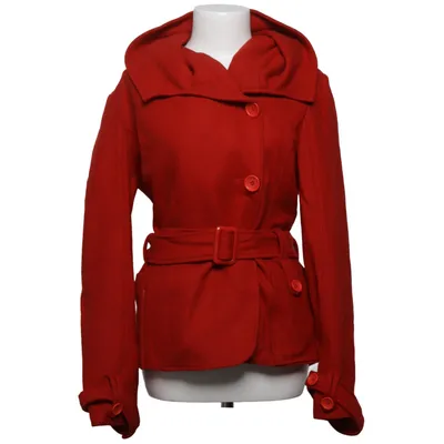 Frakke (Rød) fra Blend Polyester, Viscose, Uld