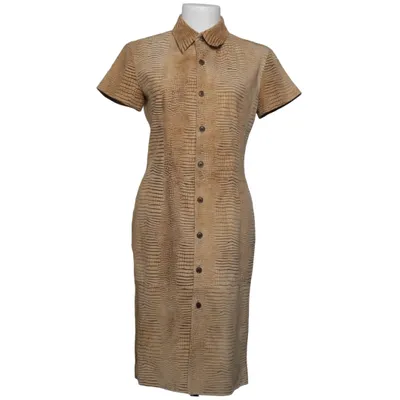 Robe en cuir (Beige, Marron) de Ralph Lauren Sport Cuir