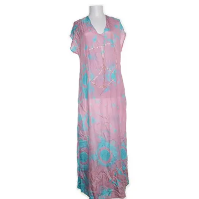 Maxi dress (Turquoise, Pink) from Agencies Turquoise Silk