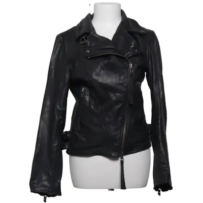 Bikerjacka (Svart) från Patago Bomull, Skinn, Polyester