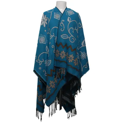 Poncho (Blue, Beige, Brown) from Pashmina Cashmere