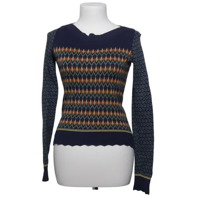 Sweater (Blå, Flerfarvet) fra King Louie Bomuld, Metallfiber, Viscose
