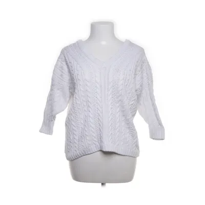Sweater (Hvid) fra MKM Knitwear Design Akryl, Bomuld