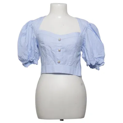 Crop top (Bleu) de Zara Coton