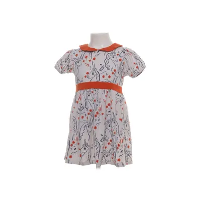 Klänning (Vit, Röd, Blå, Flerfärgad) från Mini Rodini Elastan, Ekologisk bomull