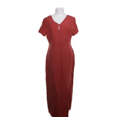 Robe longue (Rouge) de Simclan Lin, Soie