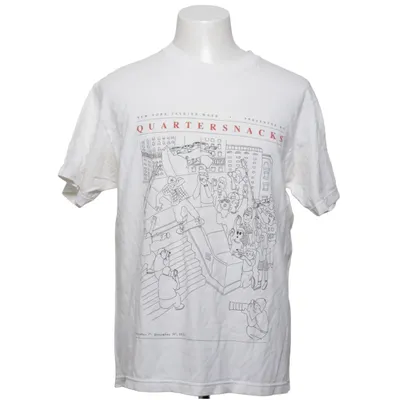 T-shirt (White) from Quartersnacks Cotton