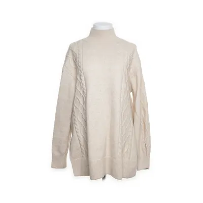 Polotröja (Beige) från H&M Mama Akryl, Polyester, Ull