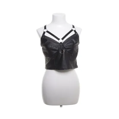 Crop top (Svart) från Shein Curve Elastan, Polyester