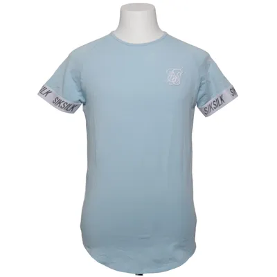 T-shirt (Blå) fra SikSilk Bomuld, Elastan