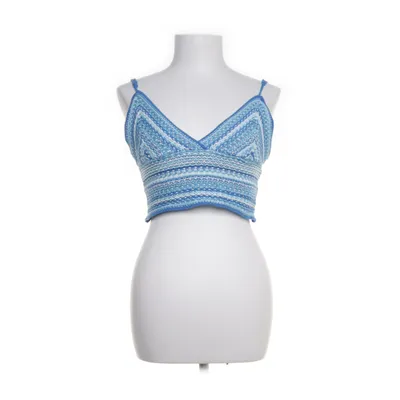 Crop top (Blå, Flerfärgad) från FB Sister Knitwear Bomull, Metallfiber, Polyester
