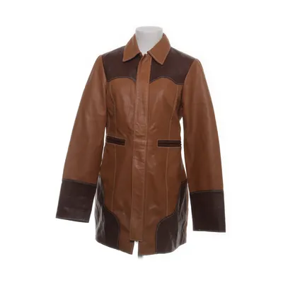 Leather jacket (Brown) from Blanca Miró x Reserved Leather