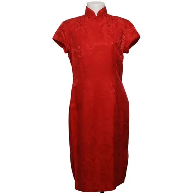 Cheongsam (Röd) från Shanghai Tang Silke