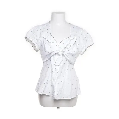 Wrap top (White, Blue) from Lena Hoschek Cotton
