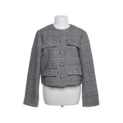 Blazer (Sort, Hvid) fra H&M Polyester, Uld