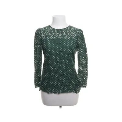 Bluse (Grøn, Hvid) fra Rützou Bomuld, Nylon, Silke