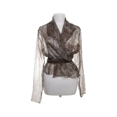 Wrap blouse (Brown) from Toni Gard
