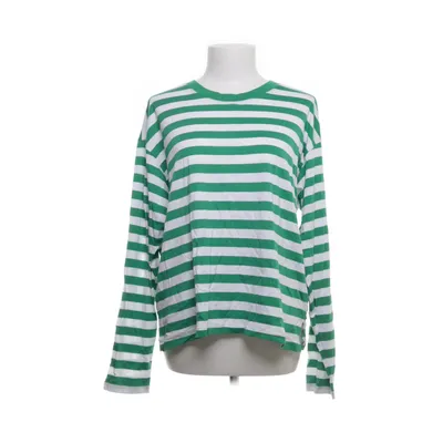 Långärmad t-shirt (Vit, Grön) från Monki Bomull, Modal