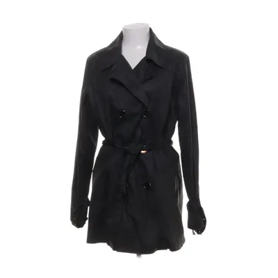 Trenchcoat (Zwart) van Geena Katoen, Polyester