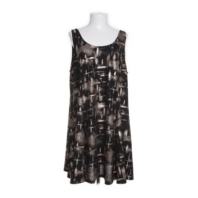 Klänning (Svart, Guldfärgad) från Zhenzi Elastan, Polyester