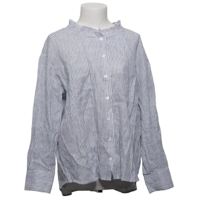 Shirt (White, Blue) from YVE London Linen