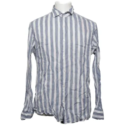 Shirt (Blauw, Wit) van Massimo Dutti Linnen