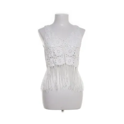 Gilet (Wit) van H&M Conscious Collection Acryl, Organisch katoen, Polyamide