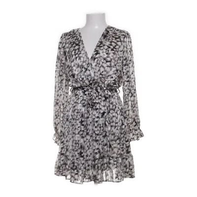 Wrap dress (Gray, White, Black) from Papillonne Elastane, Polyester