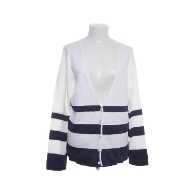 Cardigan (White, Blue) from Escada Cotton, Metallic fiber, Polyester