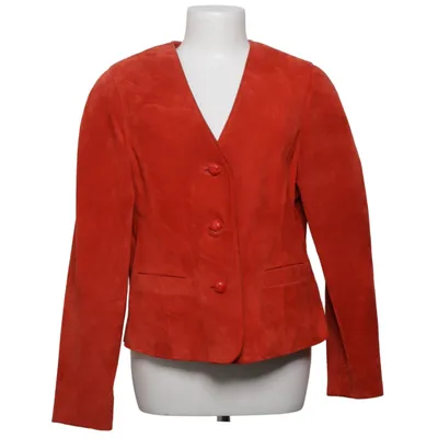 Blazer en cuir (Rouge) de Cappuccini Cuir, Polyester