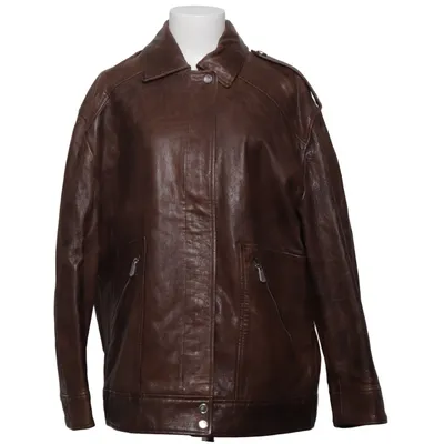 Läderjacka (Brun) från Pinko Skinn, Polyester