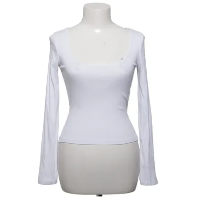 Langarmshirt (Weiß) von Pull & Bear Baumwolle, Elasthan