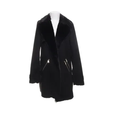 Shearling jas (Zwart) van River Island Elastaan, Polyester