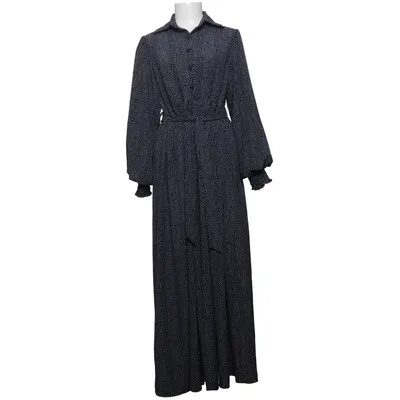 Shirt dress (White, Blue) Cotton, Polyester
