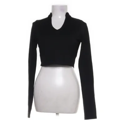 Crop top (W Collar Long Sleeve Top) de Summerburst NA-KD Élasthane, Polyester, Viscose