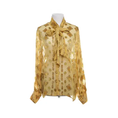 Strikblouse (Geel) van Second Female Zijde, Viscose