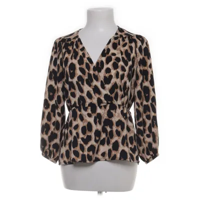 Slå-om bluse (Beige, Sort, Brun) fra Pigalle Polyester