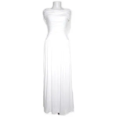 Maxi dress (White) from Claire Rose x NA-KD Viscose, Elastane