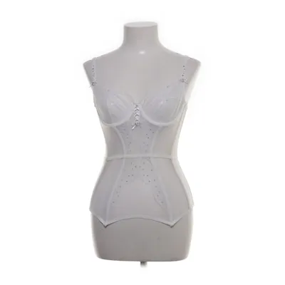 Corset (White) from Victoria's Secret Elastane, Polyamide