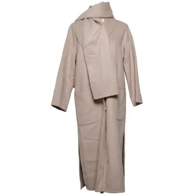 Mantel (Beige) von Visual Clothing Project Polyamid, Polyester, Wolle