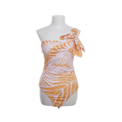 Swimsuit (White, Orange) Polyester
