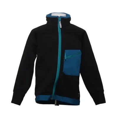 Fleece jas (Zwart, Blauw) van Polarn O. Pyret Polyester