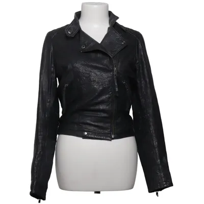 Bikerjack (Zwart) van Just Female Leer, Polyester