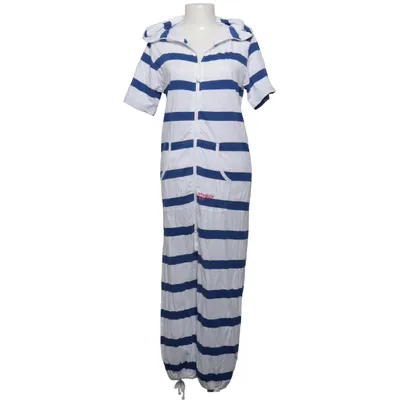 Jumpsuit (White, Blue) from Snuggle Up Cotton