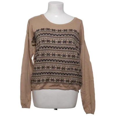Sweater (Beige, Black) from Emilia Angora, Cotton, Polyamide