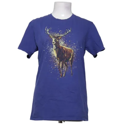 T-shirt (Blå, Flerfärgad) från Gildan Softstyle Bomull