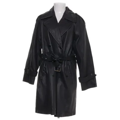 Veste longue en cuir (Noir) de Alba Moda