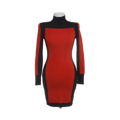 Jurk met col (Zwart, Rood) van Balmain x H&M